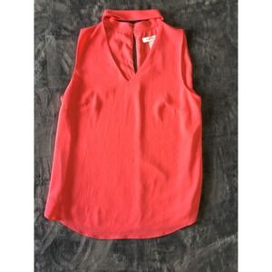 White House Black Market Sleeveless Halter Top Orange Size Medium
